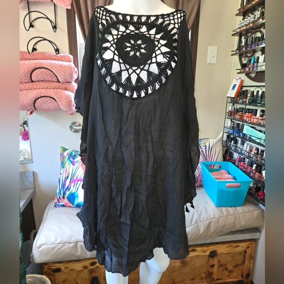 NEW!  Swim Suit Cochet Cover Up - Picture 4 of 10